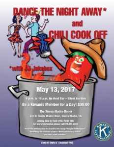 Sierra Madre Kiwanis Annual Dance and Chili Cook Off